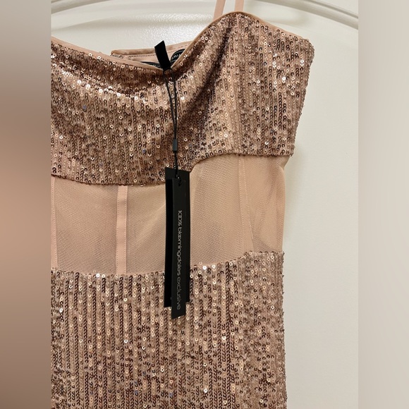 NWT BCBG MaxAzria Sequin Evening Gown - Picture 13 of 14